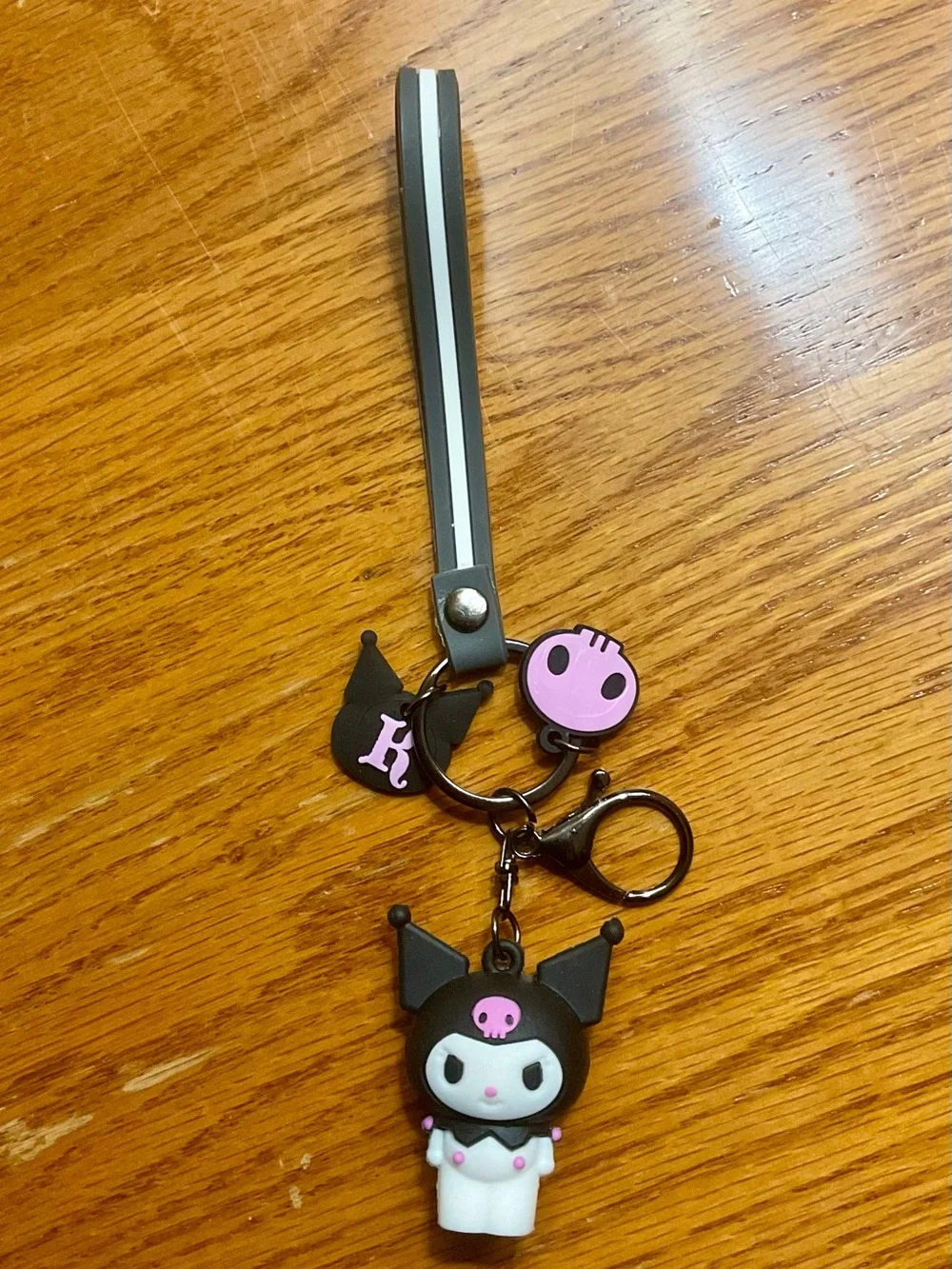 Sanrio Pochacco, Kuromi, and Cinnamoroll mint black aqua Keychain Trio